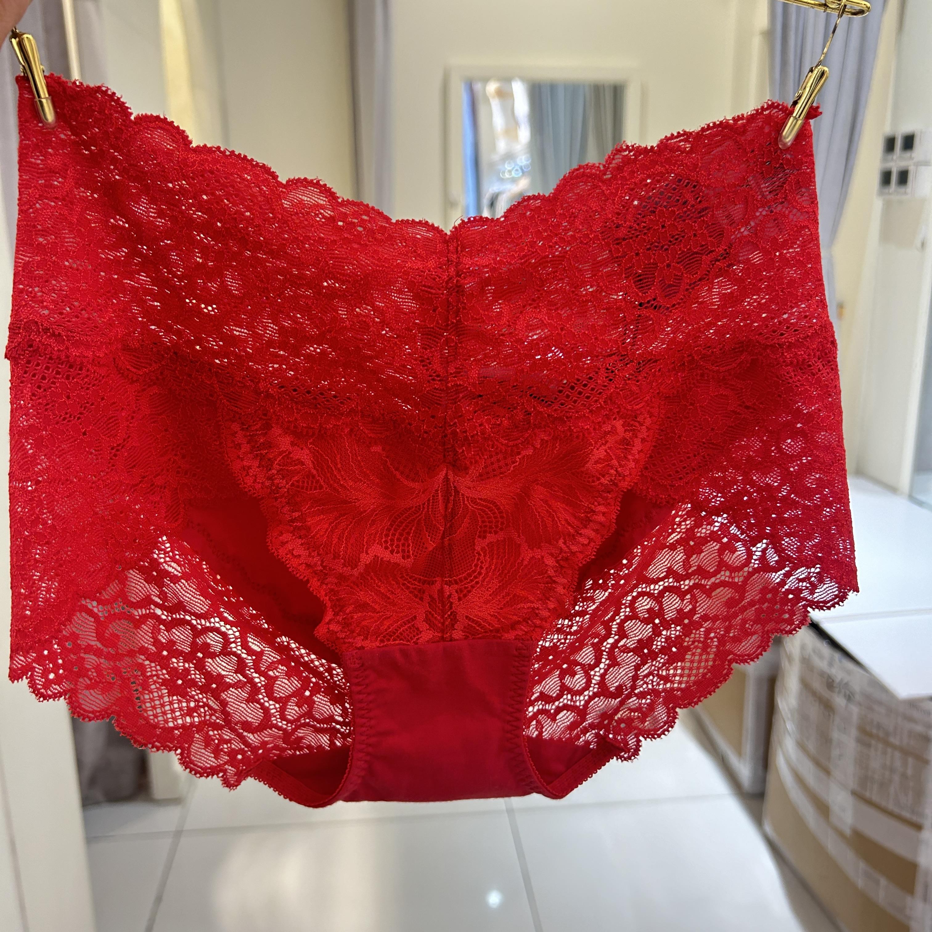 华歌尔WP3263女式中高腰蕾丝三角内裤WB3263WB8263配套