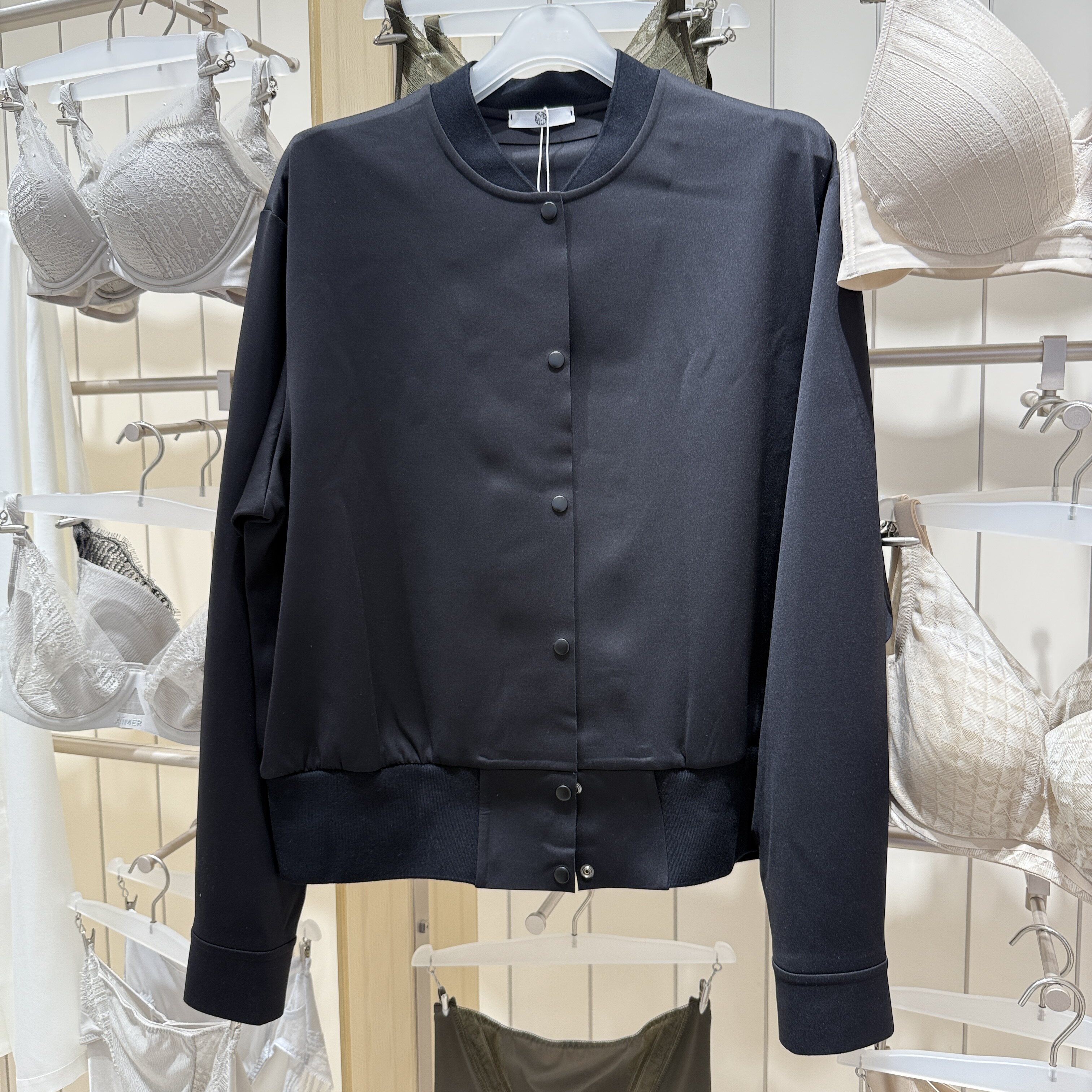 专柜正品CA810464爱慕CHUANG棒球服圆领双面布短外套夹克上衣1399