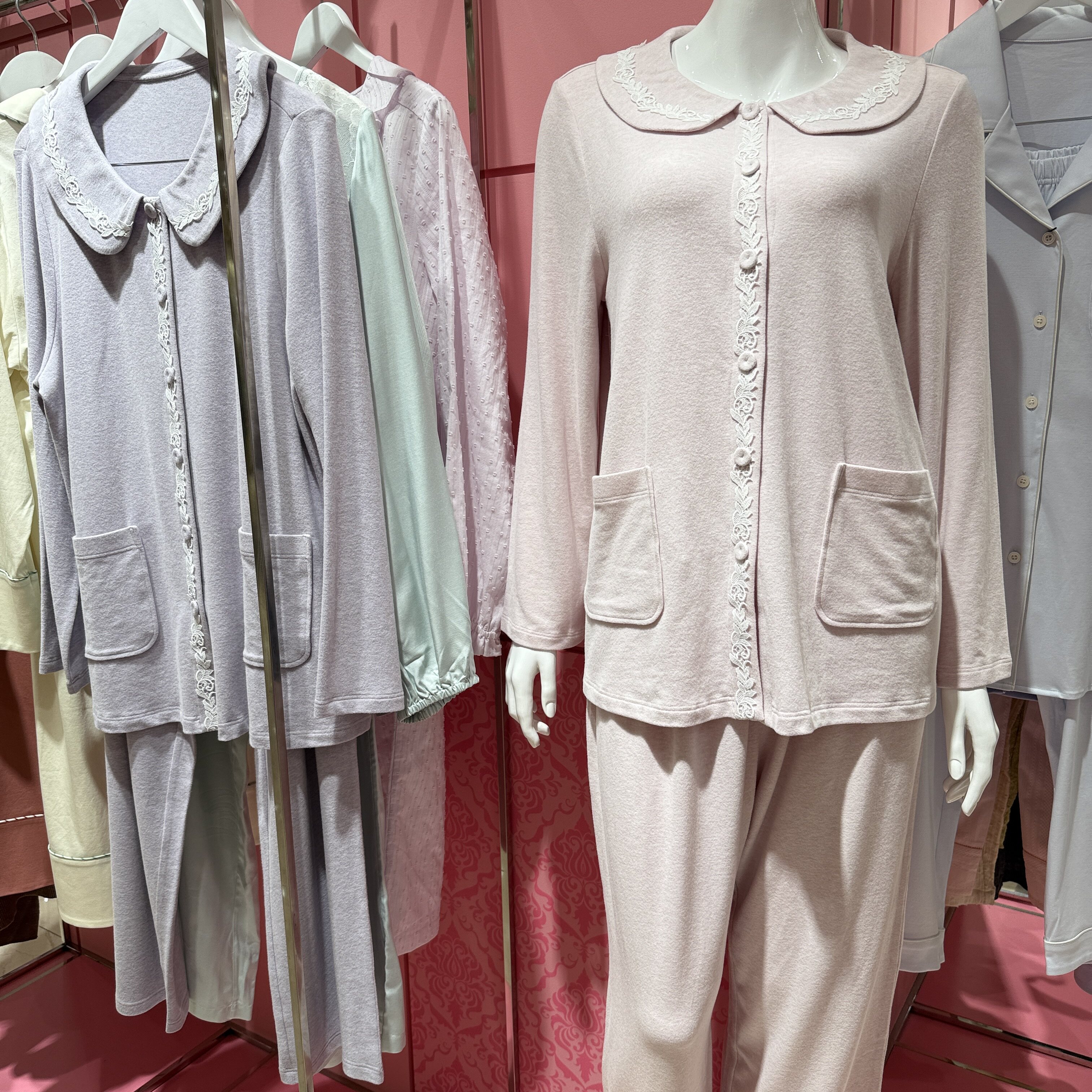 新款华歌尔WD72E5秋冬磨毛柔软女式长袖长裤家居服套装睡衣999