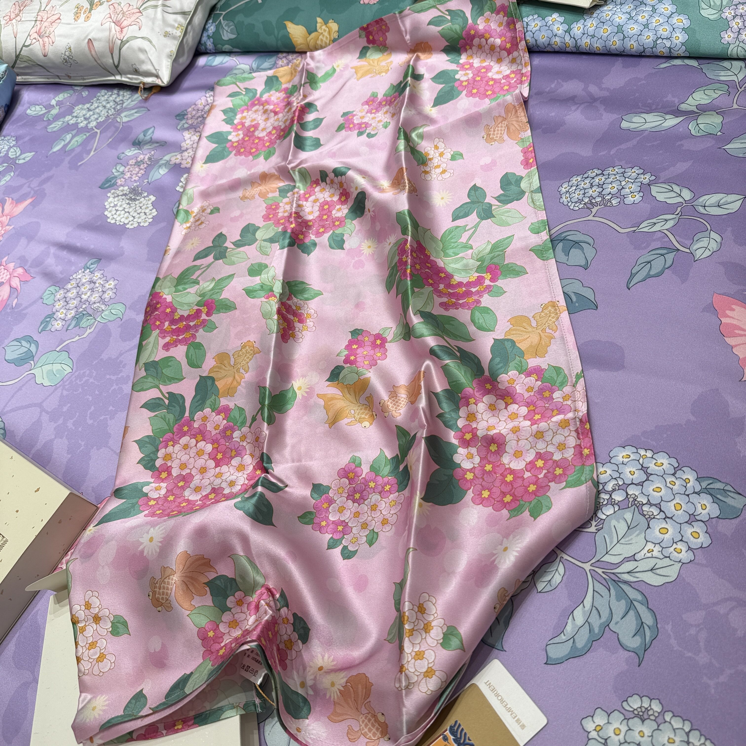 专柜正品皇锦真丝 枕巾HJ1190/HJ11939/HJ11938，2只，多种花色