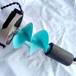 2023新款铝合金刀盘浮水冰钻 尼龙浮水钻头 大有电动冰钻冰钏打孔