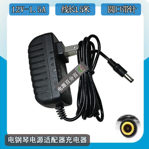 KORG科音KA310 SP-180 SP-170 EK50电子钢琴12V1.5A电源充电器线