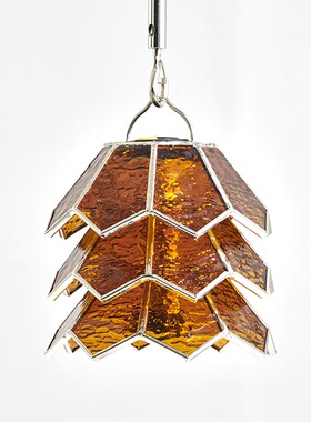 goalzero逆鳞灯罩复古露营gz灯罩多边形琥珀色装饰灯具高级感