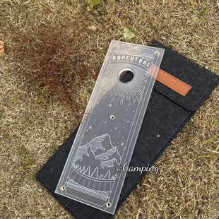 户外露营IGT桌配件0.5亚克力透明反光桌板户外三脚架桌山川磨砂