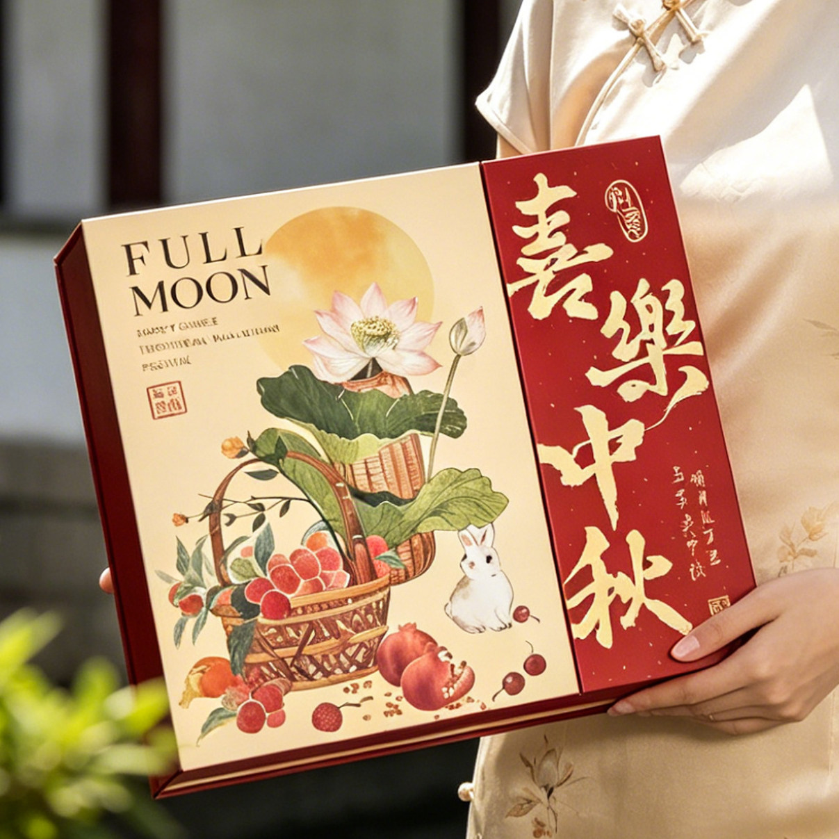 中秋新款中式国风月饼礼盒蛋黄酥包装盒高档月饼盒空盒礼品盒订制