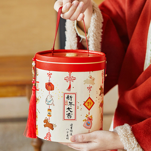 2026新年马年中式 烘焙年货饼干糖果零食春节高端礼品盒空 礼盒包装