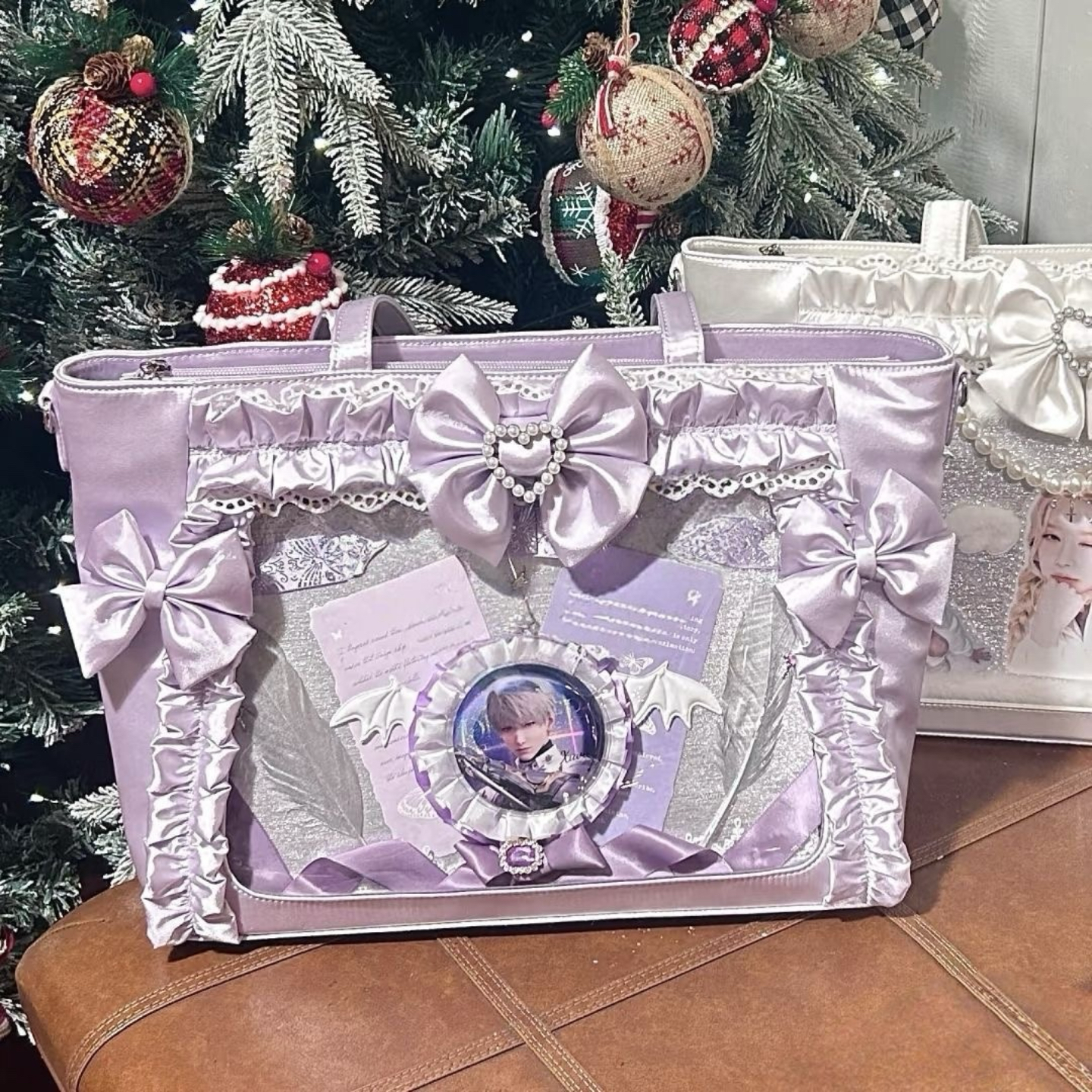 2025新款痛包大容量蝴蝶结丝带谷子痛包斜挎托特包二次元单肩娃包,箱包皮具/热销女包/男包,痛包,淘宝优惠券,粉丝福利购,淘宝优惠卷