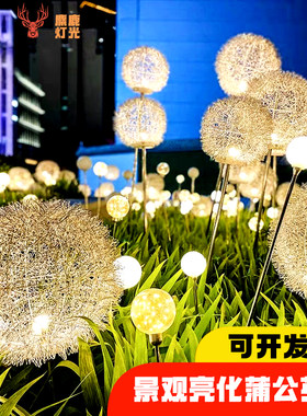 户外太阳能氛围花园草坪地插灯