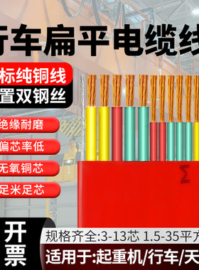 起重机扁平电缆线旭升耐温足米
