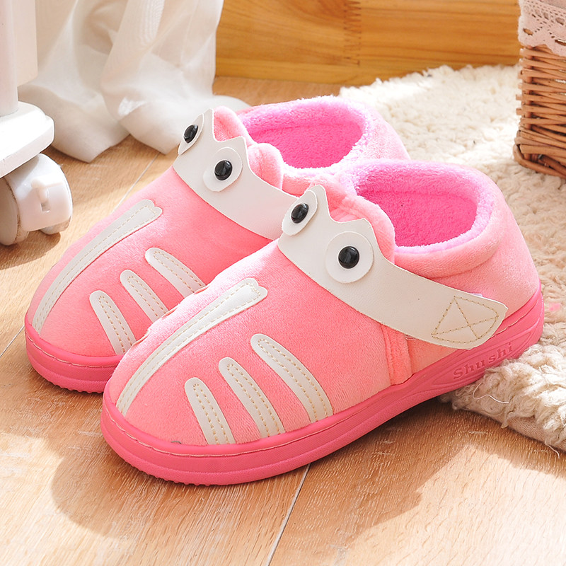 Pantoufles enfants en suède pour hiver - semelle EVA - Ref 1005027 Image 3