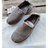 布鞋 青年时尚 女士舒适平底圆头一脚蹬低帮帆布鞋 外贸原单秋季