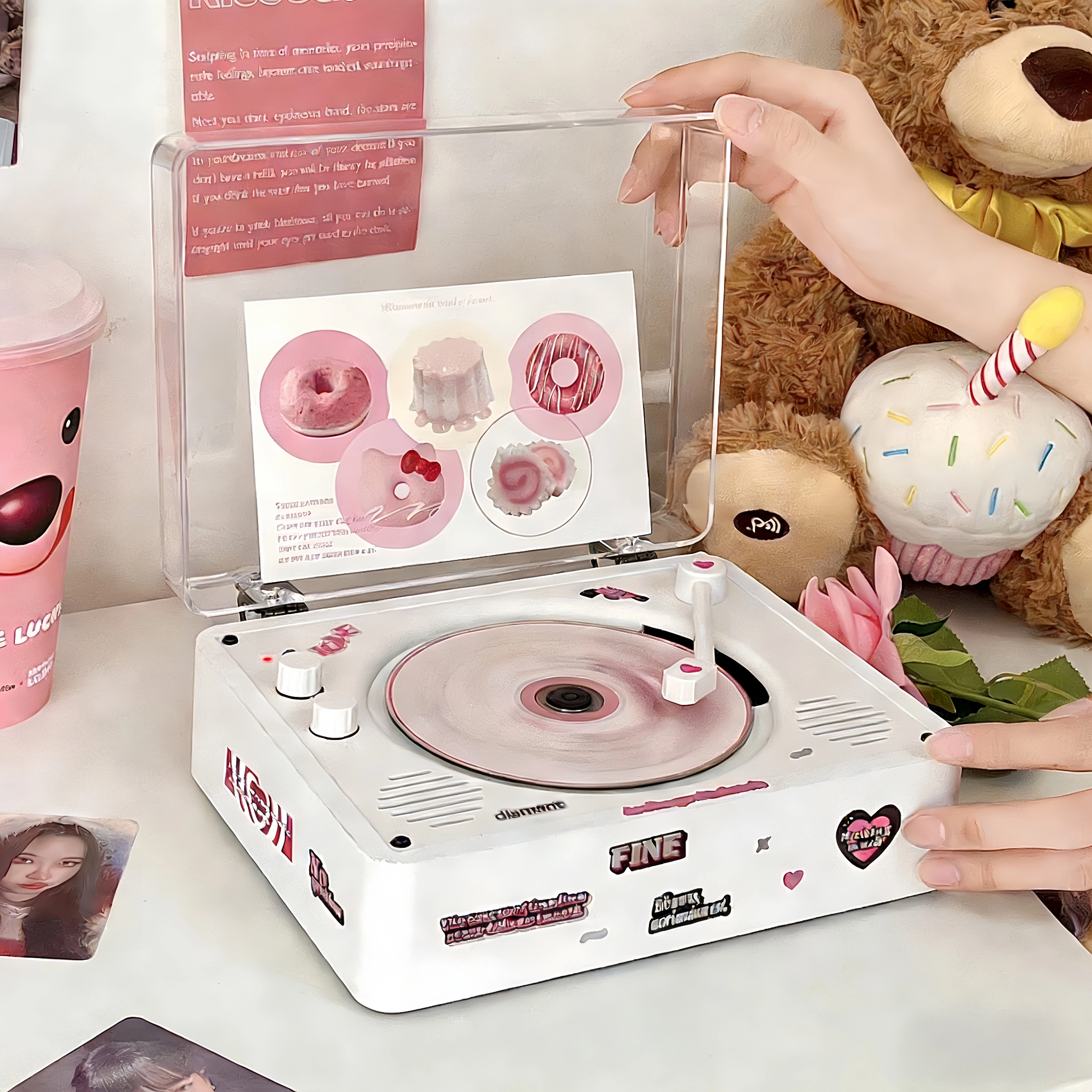 cd机复古听专辑光碟播放器无线蓝牙音箱光盘唱片机kpop生日送礼物,影音电器,CD播放机,淘宝优惠券,粉丝福利购,淘宝优惠卷