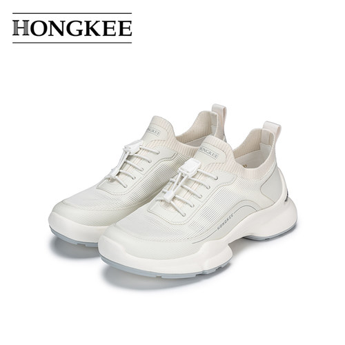Hongkee/红科女鞋2026新款夏季轻便舒适透气简约休闲鞋H586D200