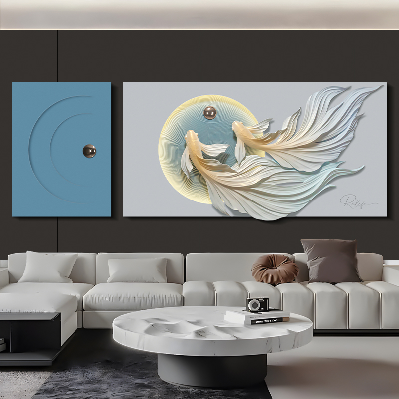 【新品】客厅装饰画沙发背景墙挂画现代简约大气高级感组合画