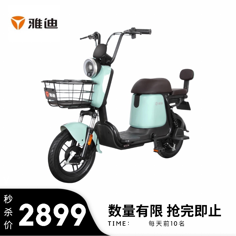 雅迪q1新款国标车高碳钢电动自行车