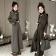 套装 打底衫 女2026春季 欧货洋气马夹阔腿裤 显瘦高档三件套 新款 时尚