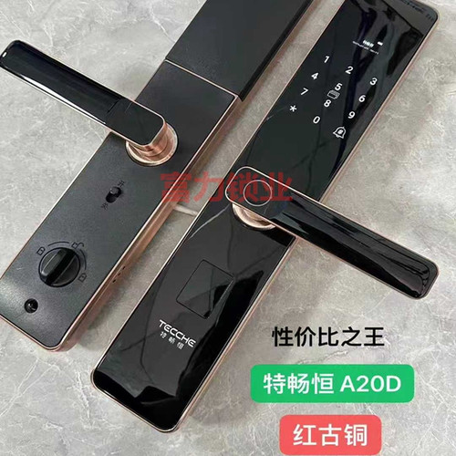 特畅恒智能锁A20指纹锁家用智能门锁密码锁防盗门锁半自动电子锁