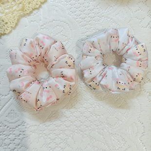 oohlala新款 缎面发圈枕头肠圈Hellokitty大肠发圈头绳