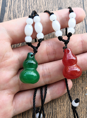 玉髓葫芦吊坠玛瑙招财挂件