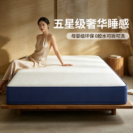 记忆棉乳胶床垫补贴压缩卷包盒子卧室家用拆洗席梦思独立弹簧软垫