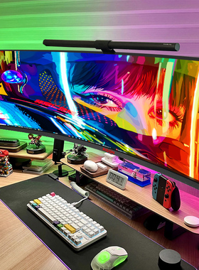 AOC爱攻显示器49英寸144Hz电竞AG493QCX带鱼屏电脑曲面AG493UCX2