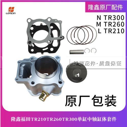 隆鑫原厂三轮中轴发动机TR200 250 300水冷中缸筒套缸四配套