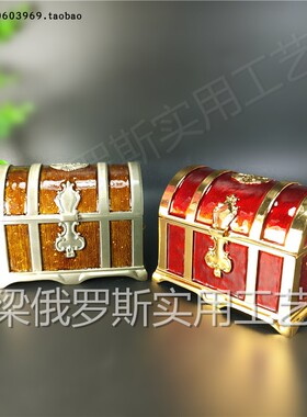 俄罗斯珠宝中号红色首饰盒