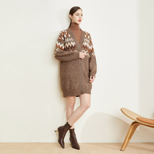 斯尔丽2021冬季 开衫 毛衣针织衫 新款