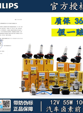 飞利浦比亚迪F3秦F6宋F0元L3 G3G5 S6S7速锐e5e6近光远光大灯灯泡