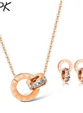 罗马数字锁骨链OPK女小众项链