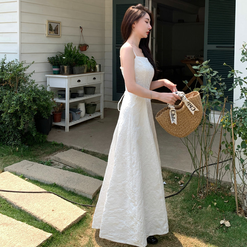 130厘米高个子春秋新款减龄显瘦气质温柔提花单穿打底及裸吊带裙,女装/女士精品,连衣裙,淘宝优惠券,粉丝福利购,淘宝优惠卷
