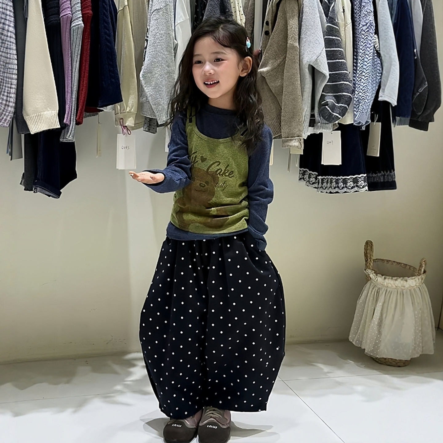 女童炸街套装秋季2025新款儿童背心叠穿长袖T恤小女孩洋气萝卜裤