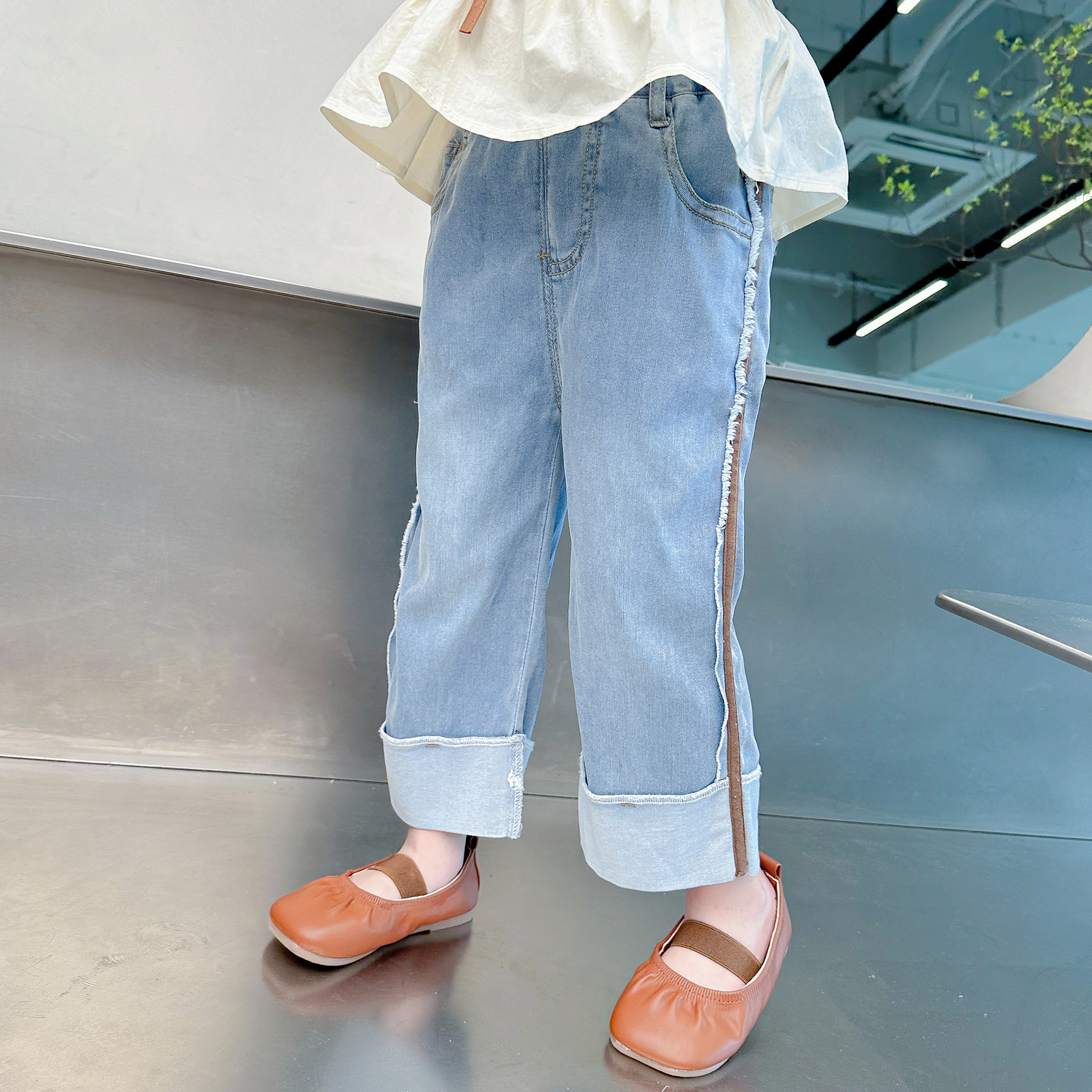 女童天丝牛仔裤夏季薄款凉爽新款洋气女宝宝防蚊裤儿童裤子软夏装,童装/婴儿装/亲子装,裤子,淘宝优惠券,粉丝福利购,淘宝优惠卷