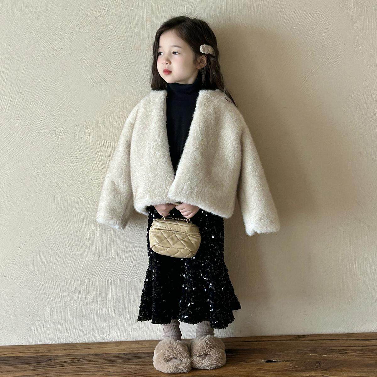 儿童皮草外套小童秋冬新款女童仿水貂毛小女孩洋气夹棉毛毛衣大衣,童装/婴儿装/亲子装,普通外套,淘宝优惠券,粉丝福利购,淘宝优惠卷