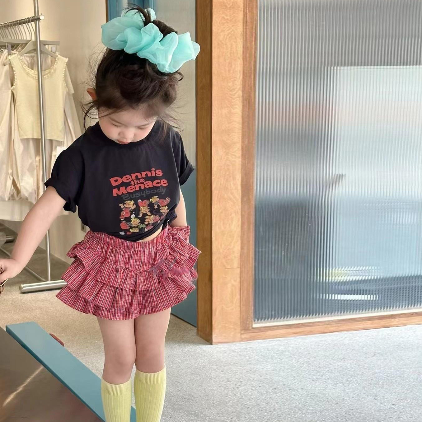 女童短袖T恤套装韩版夏装新款儿童蛋糕裙短裙女宝宝纯棉韩版半袖,童装/婴儿装/亲子装,套装,淘宝优惠券,粉丝福利购,淘宝优惠卷