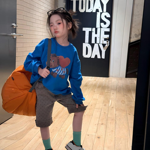 童装女童长袖T恤2026新款春季薄款儿童卫衣宝宝休闲卡通印花上衣