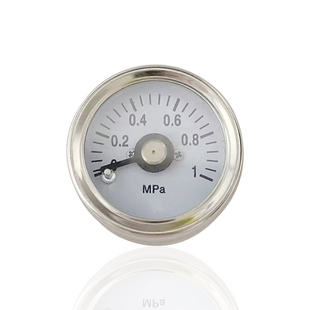 供不锈钢压力表全钢304轴向微型压力表迷你表YBF30Z 1MPa 1/4NPT