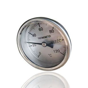 不锈钢双金属温度计轴向全钢温度表304SUSS WSS-60Z 120°C G1/4