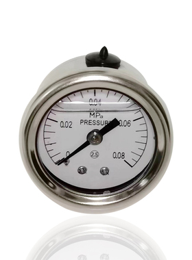 全钢耐震压力表不锈钢充油注液精密调压阀测空气YNBF40Z 0.08MPA