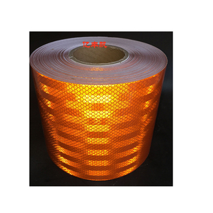 危险品油罐车反光贴 橙色反光带 橙色反光贴安全警示标识爆燃毒腐