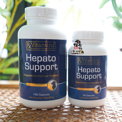 美国Rx Vitamins猫狗水飞蓟奶蓟草维生素B犬肝脏排毒保护胶囊滴剂