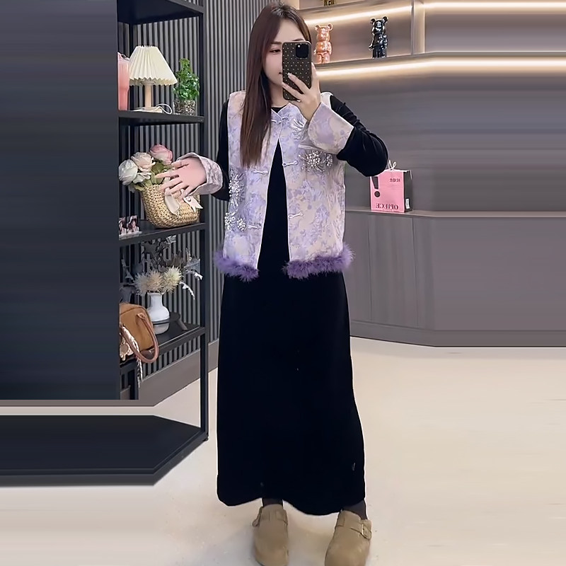 毛边马甲打底衫半身裙三件套装胖mm2026春冬新款显瘦宽松大码女装,女装/女士精品,大码套装,淘宝优惠券,粉丝福利购,淘宝优惠卷