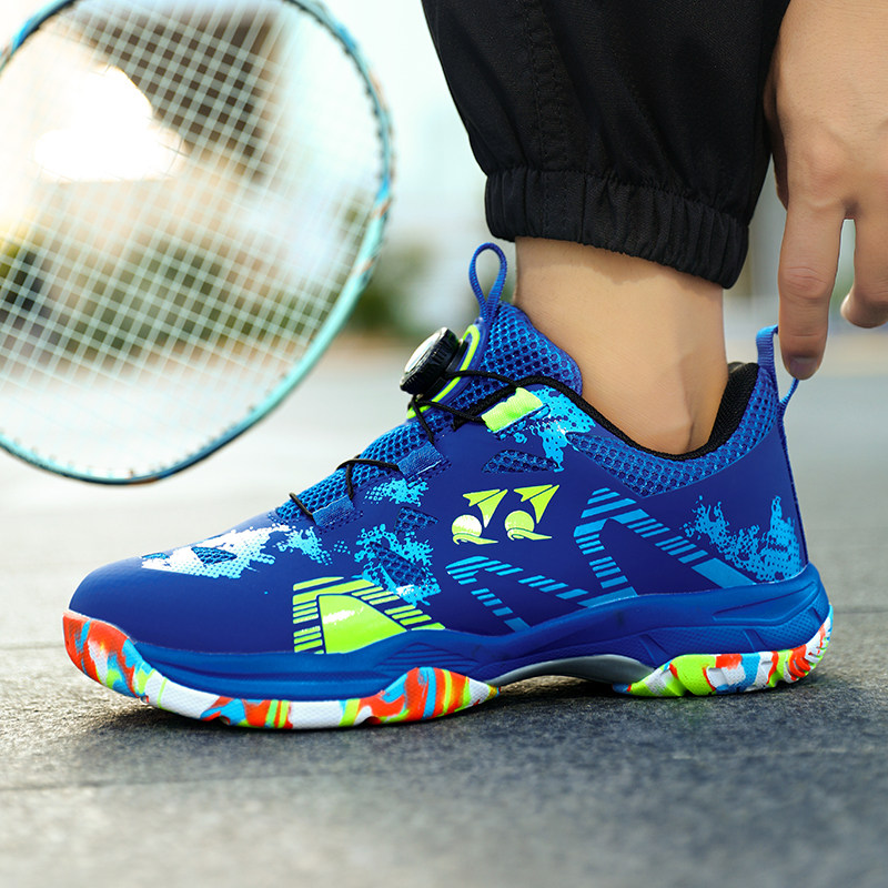2026新款学生专业羽毛球鞋男女通用旋转扣防滑减震轻便透气运动鞋