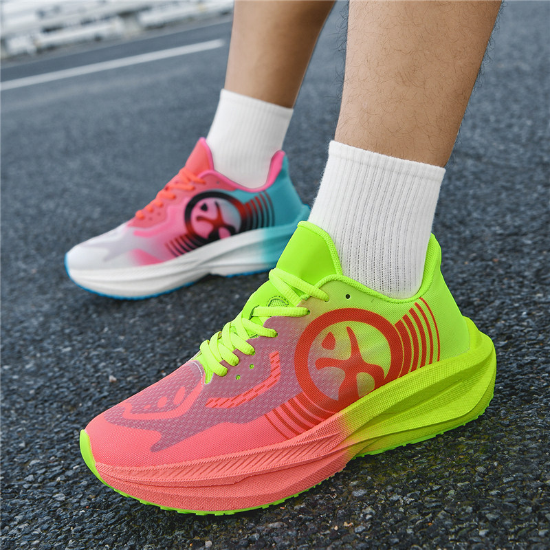 2026新款超轻透气减震系带跑步鞋男女四季防汗运动鞋轻便训练跑鞋