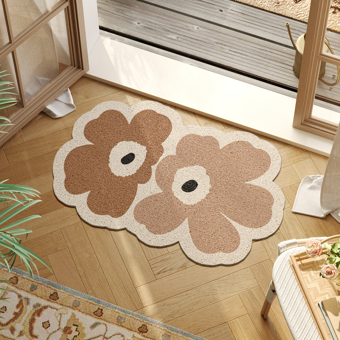 花花世界 入户门地垫北欧简约现代玄关门口丝圈防滑ins轻奢进门垫,居家布艺,家用脚垫,淘宝优惠券,粉丝福利购,淘宝优惠卷