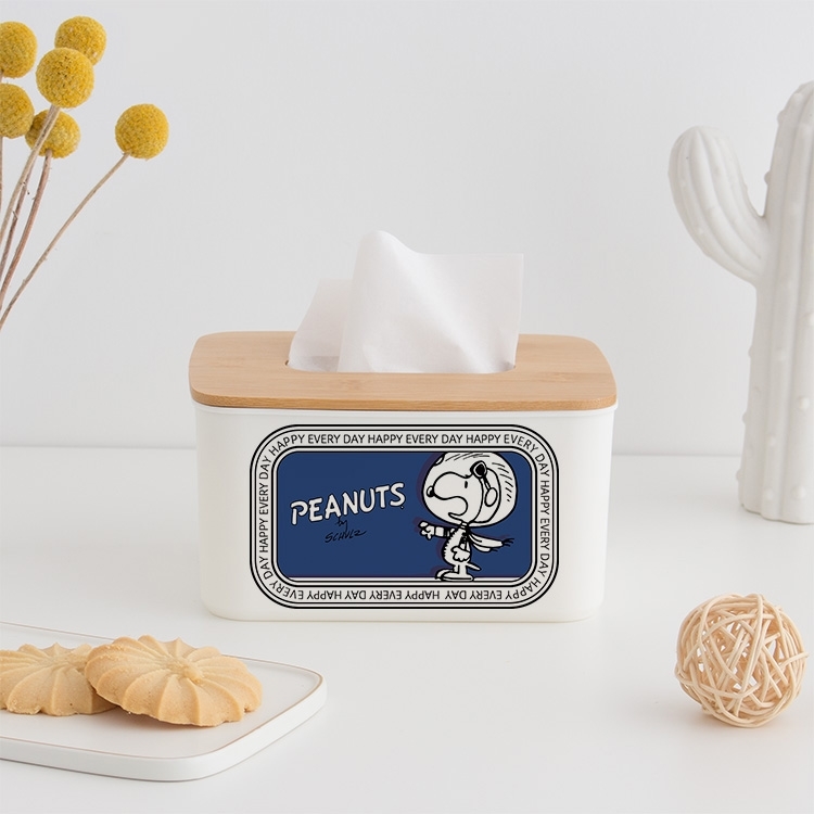 卡通史努比纸巾盒家用餐厅收纳盒