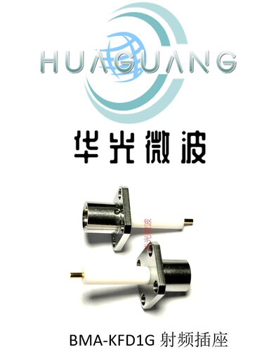 BMA母头插座 BMA-KFD1G不锈钢四孔法兰面板安装 BMA不锈钢插座18G