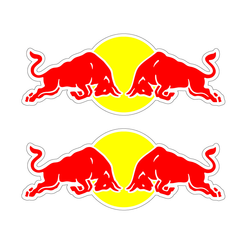 红牛贴纸公路车山地车速降DH坠山越野车架前叉车贴red bull防水