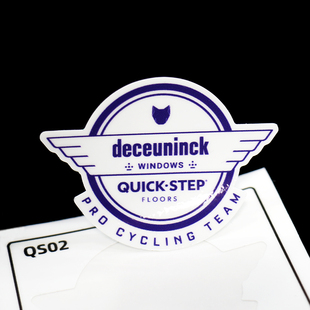 环法快步车队标贴纸公路车架单车贴头盔DECEUNINCK QUICK-STEP