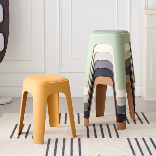 塑料加厚圆凳子可叠放